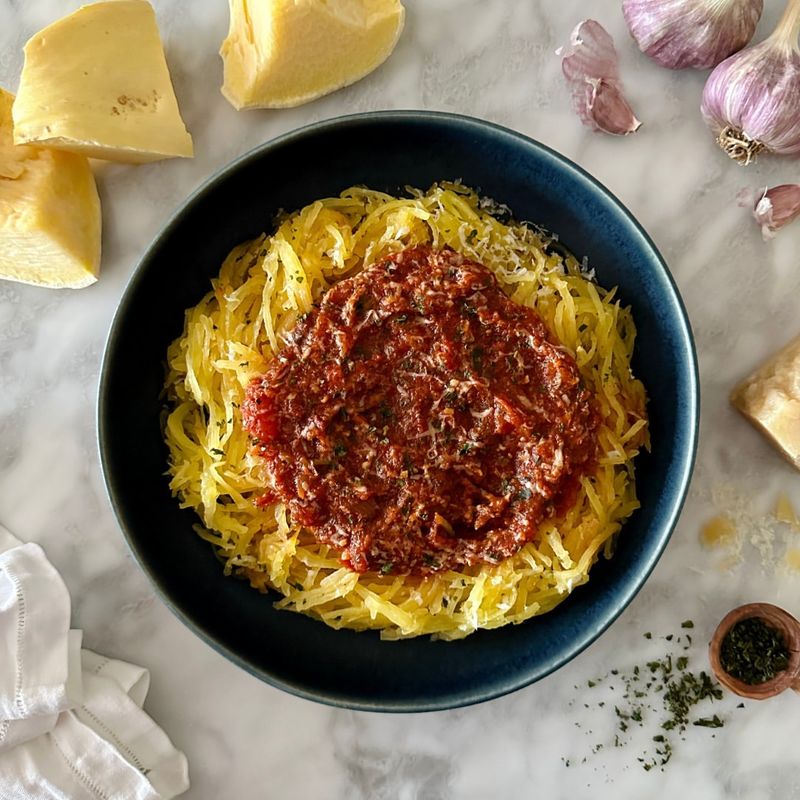 Spaghetti Squash with Marinara Sauce