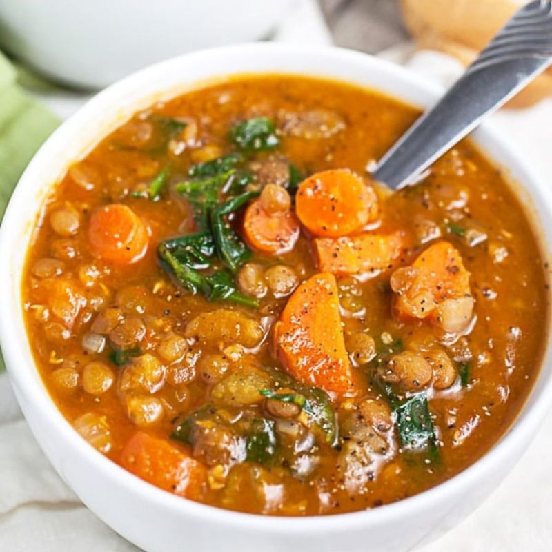 Spicy Lentil and Tomato Soup