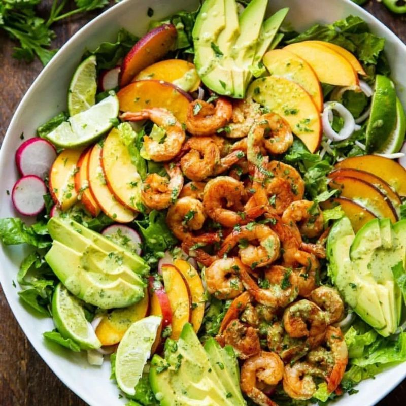 Spicy Shrimp & Avocado Salad