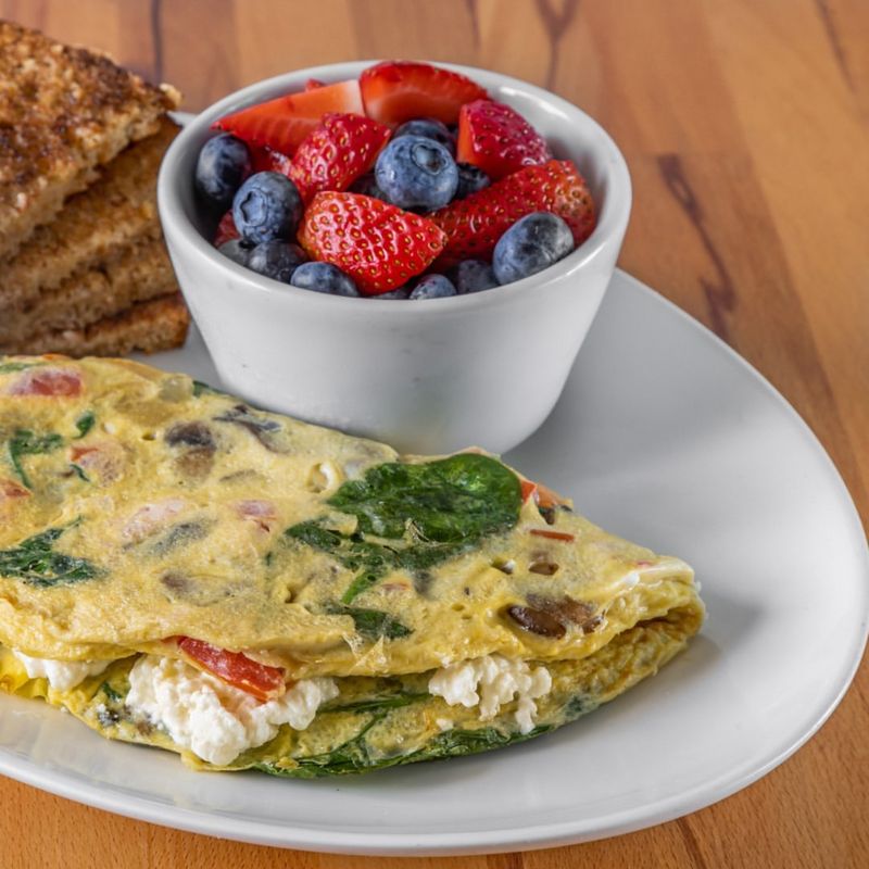 Spinach and Feta Omelette