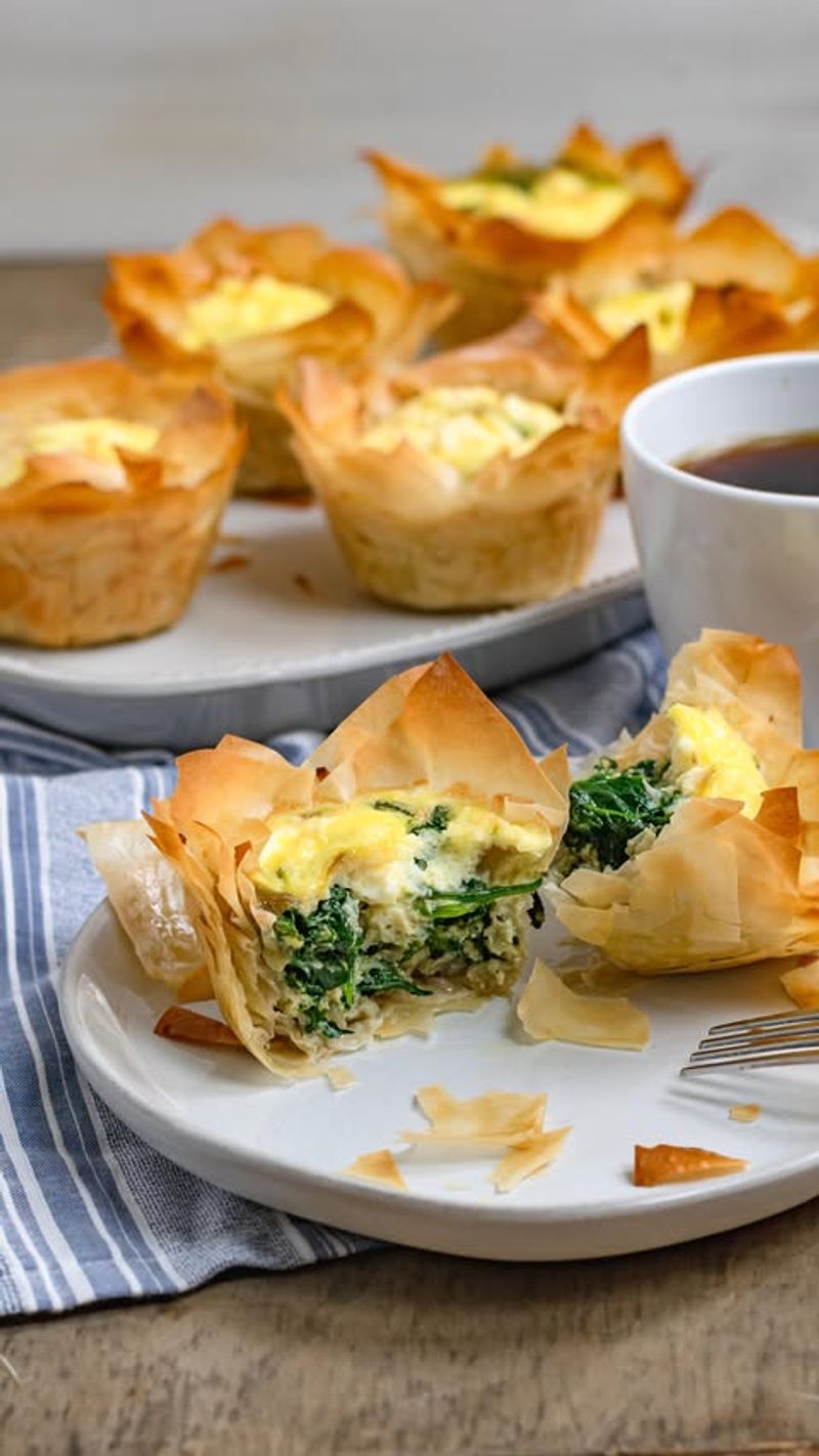 Spinach and Feta Phyllo Cups