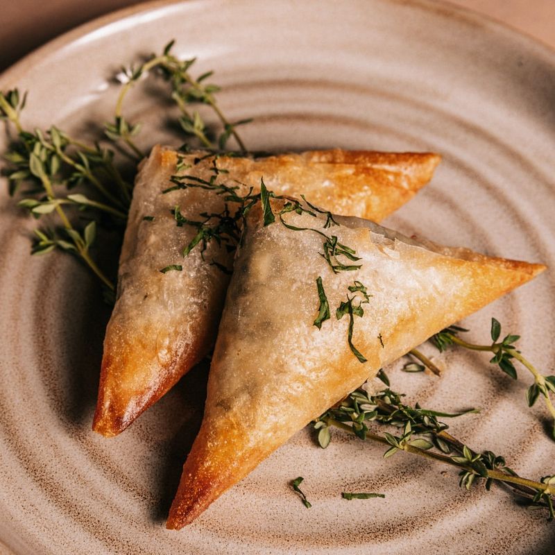 Spinach and Feta Phyllo Triangles