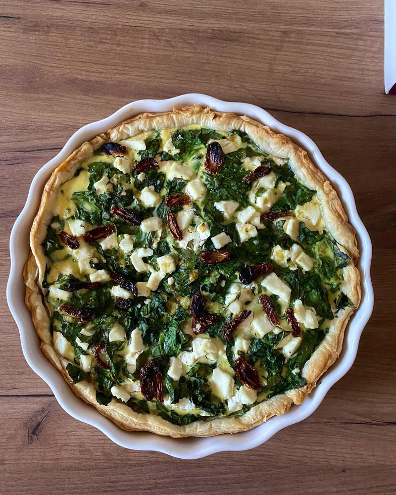 Spinach and Feta Quiche