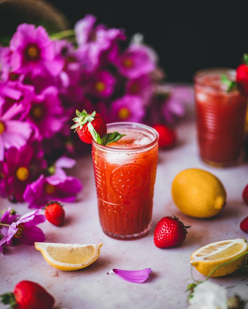 Strawberry Basil Lemonade