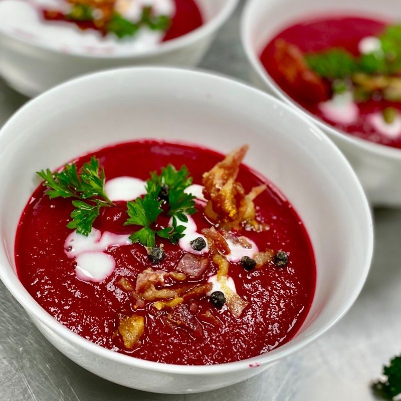 Sweet Potato and Beetroot Soup