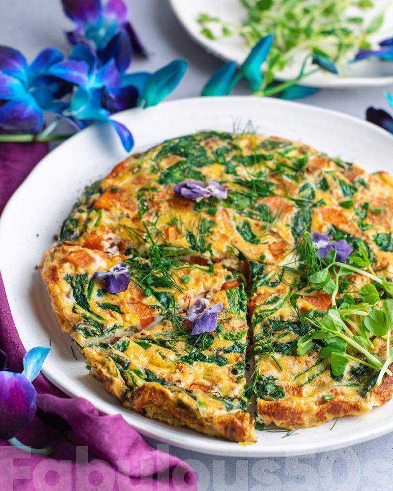 Sweet Potato and Spinach Frittata