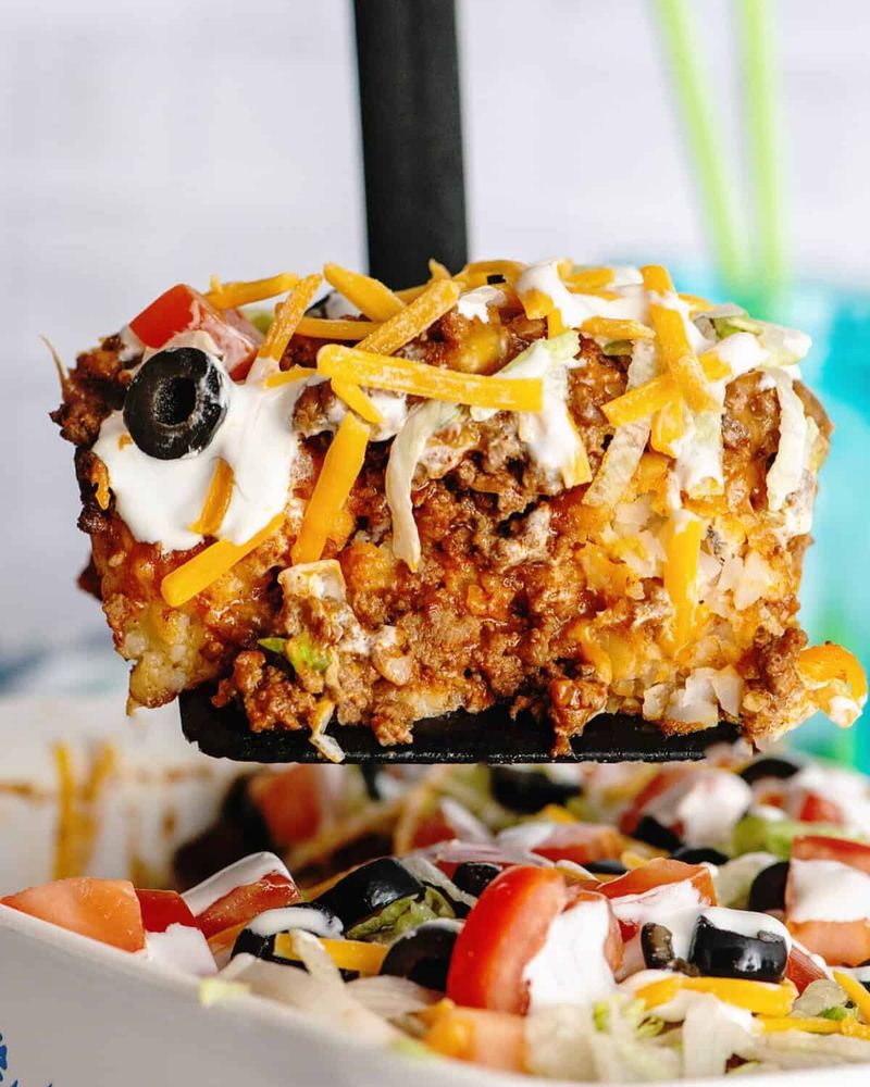 Taco Tater Tot Casserole