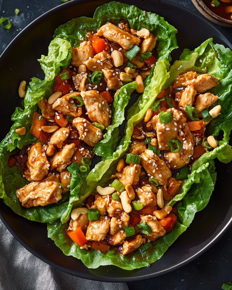 Teriyaki Chicken Lettuce Wraps