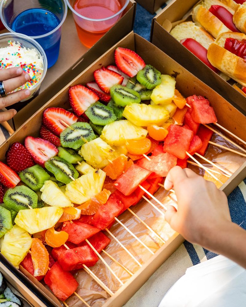 Tropical Fruit Skewers