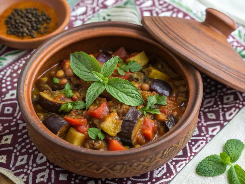 Turkish Eggplant and Lentil Stew