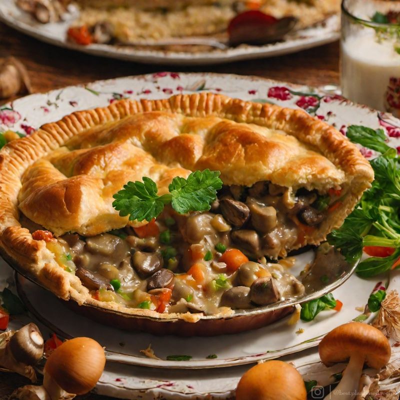 Vegan Lentil and Mushroom Pie