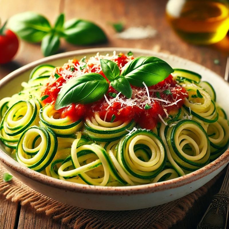 Zucchini Noodles with Marinara