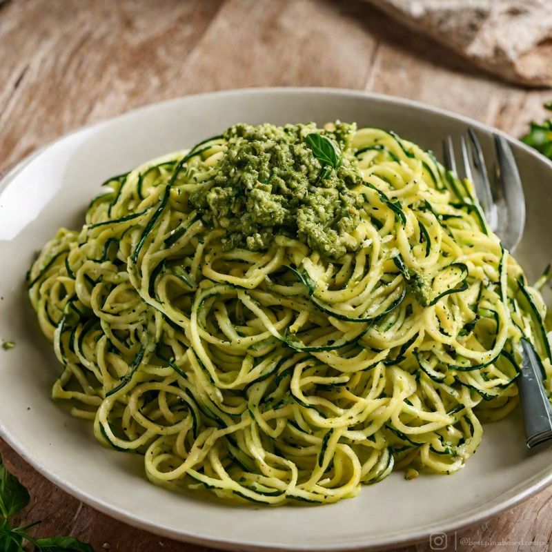 Zucchini Noodles with Pesto