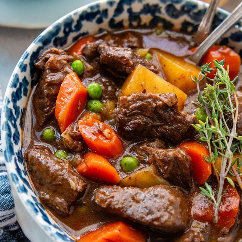 Instant Pot Beef Stew with Sweet Potatoes