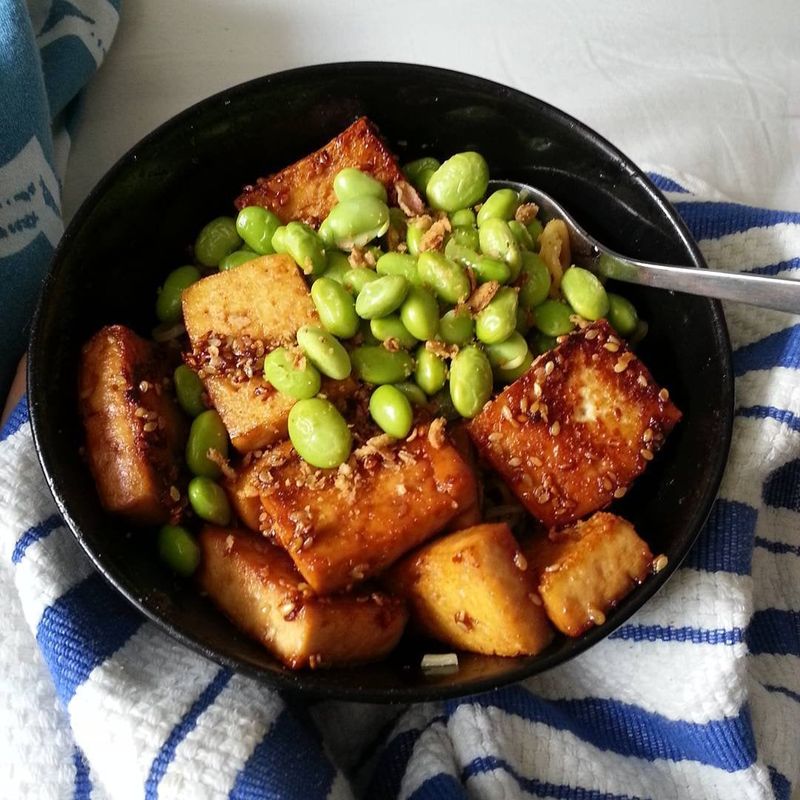 Edamame and Tofu Stir-Fry