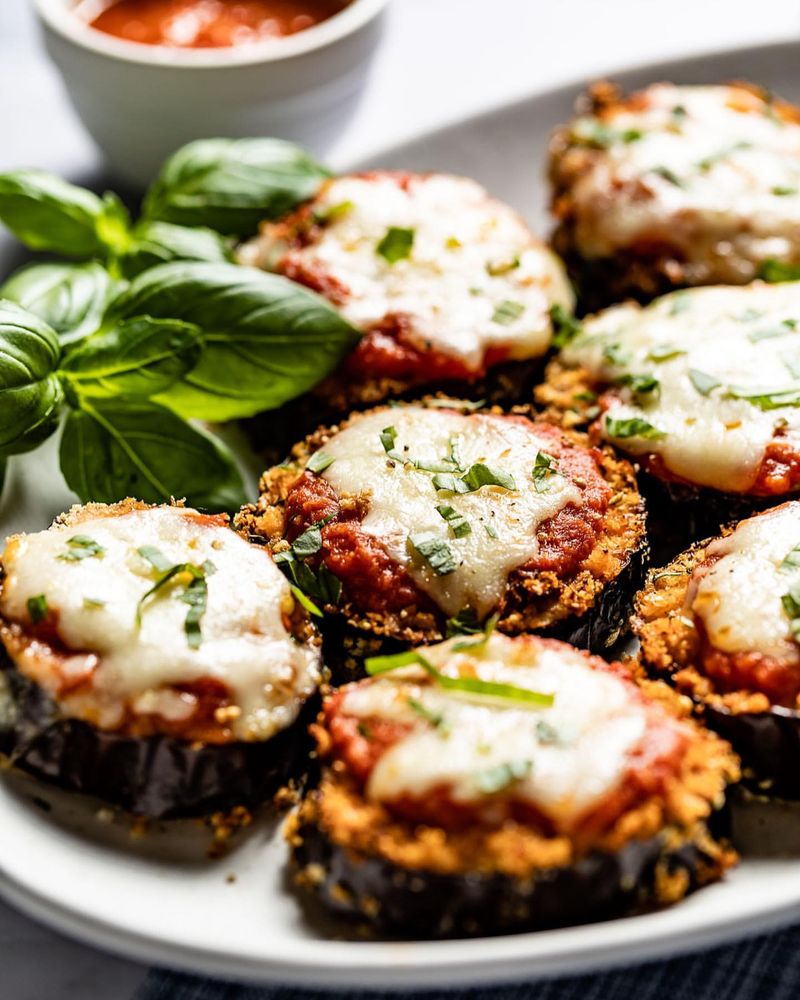 Air Fried Eggplant Parmesan