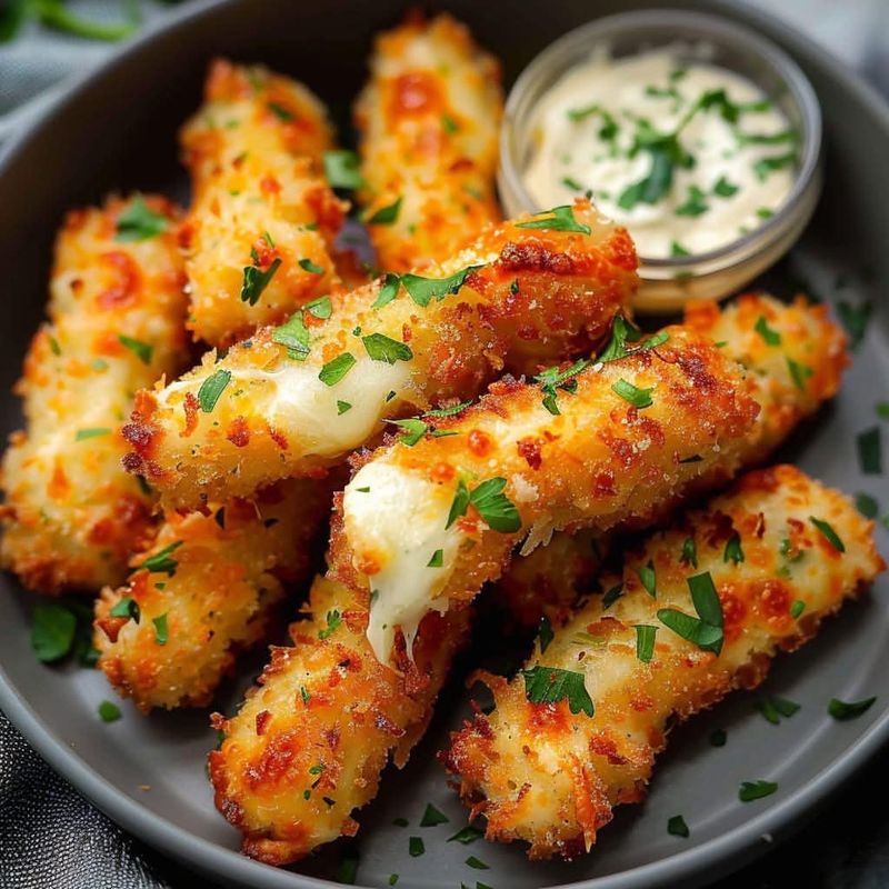 Air Fryer Mozzarella Sticks