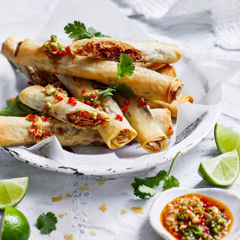 Air Fryer Vegetable Spring Rolls