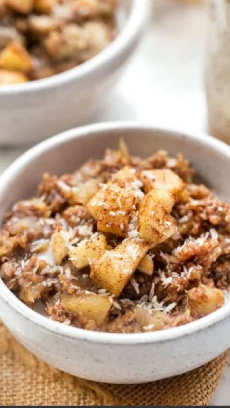 Apple Cinnamon Quinoa Breakfast Bowl