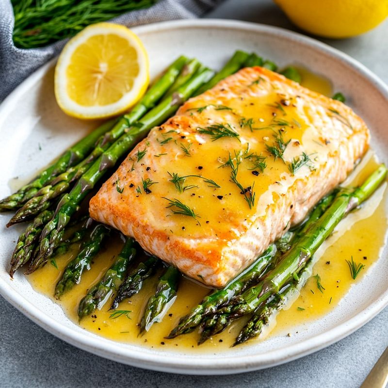 Baked Salmon with Asparagus