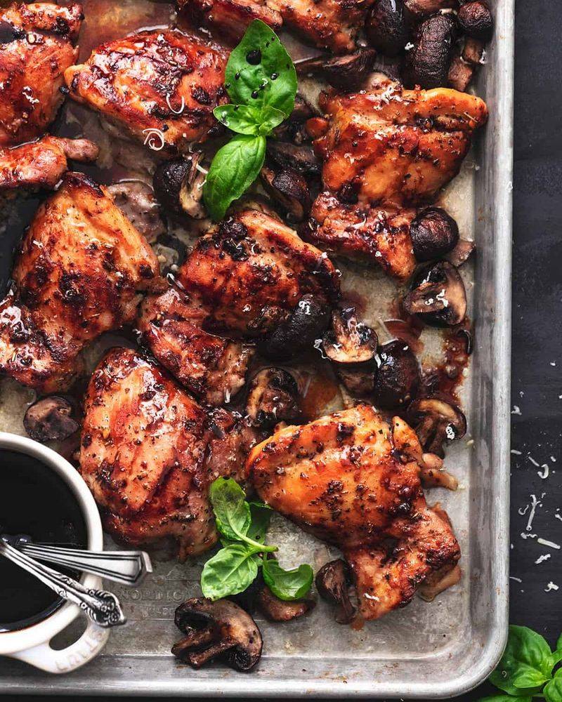 Balsamic Glazed Chicken Thighs