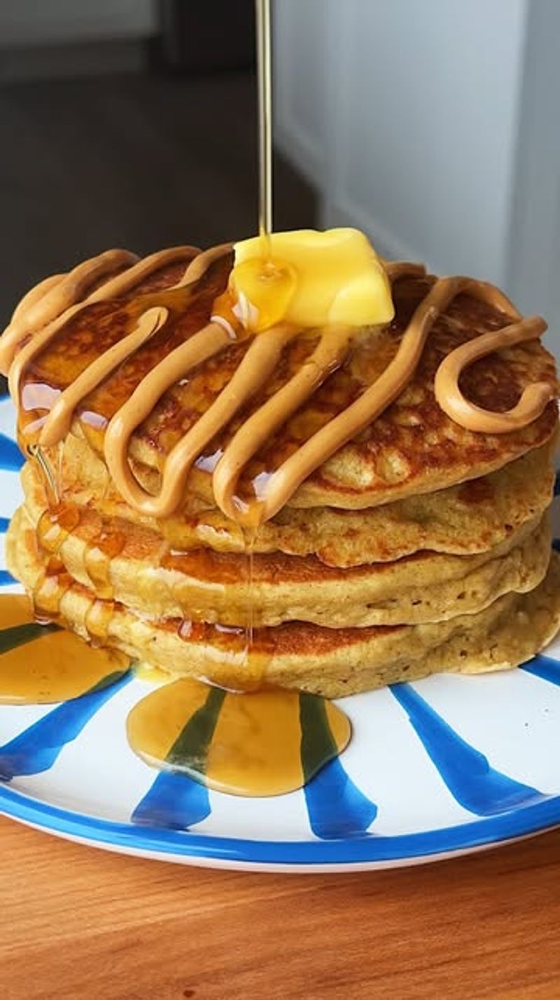 Banana Pancakes with Maple Syrup