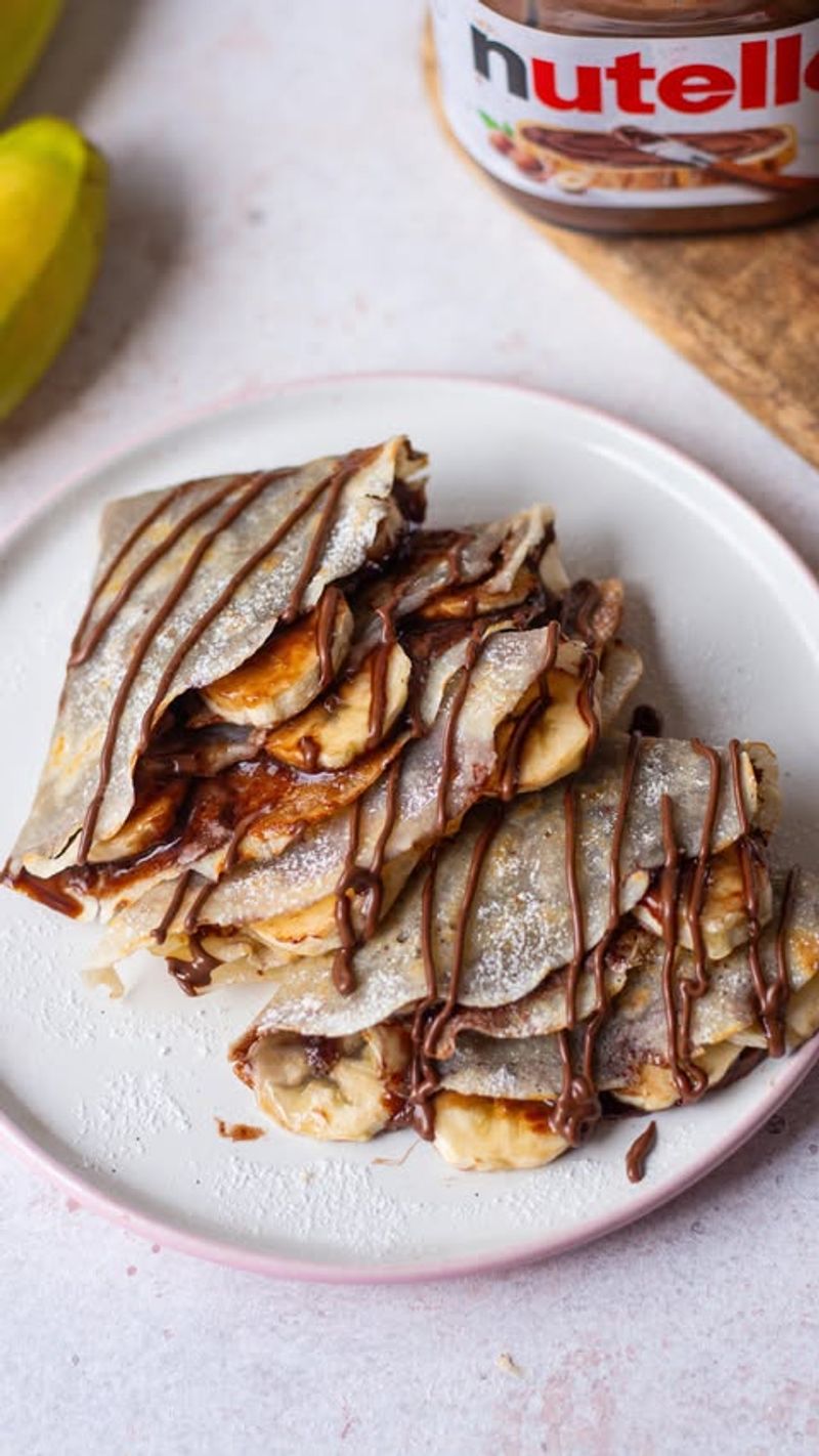 Banana and Nutella Crepes