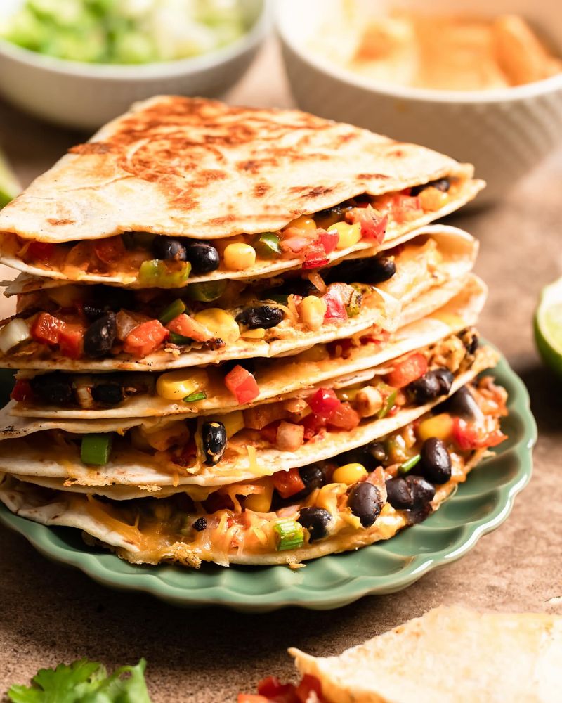 Bean and Cheese Quesadillas