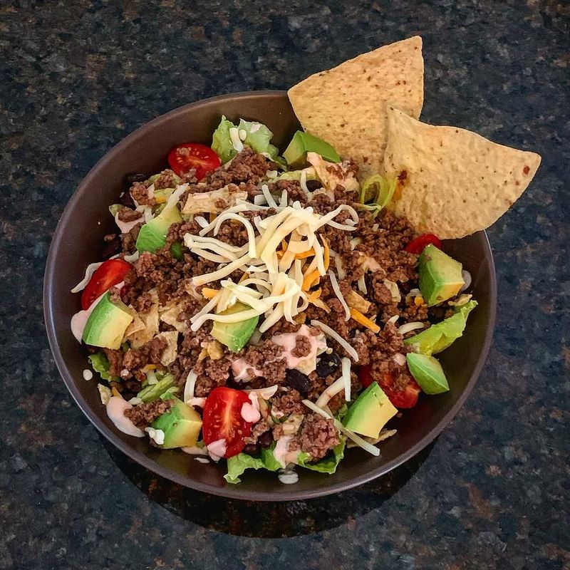 Beef Tacos Salad