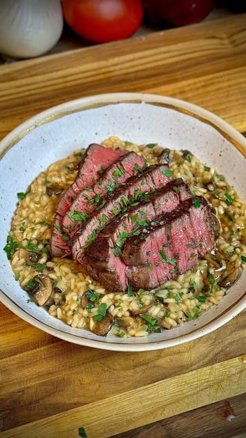 Beef and Mushroom Risotto