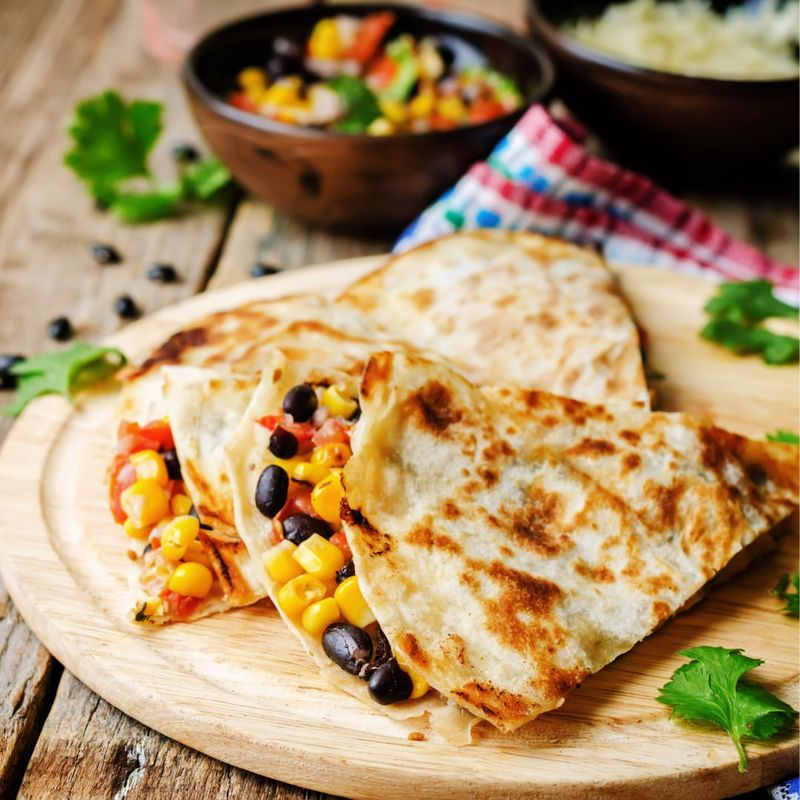 Black Bean and Corn Quesadillas