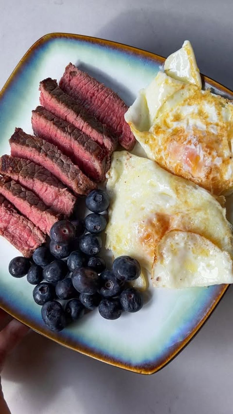 Blueberries and Steak