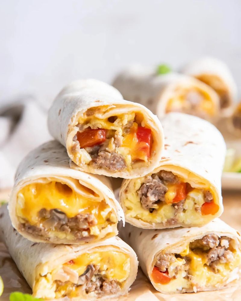 Breakfast Burrito with Veggies