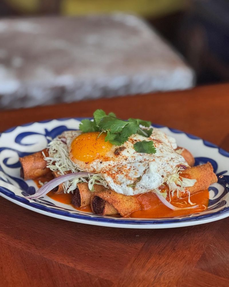 Breakfast Taquitos with Eggs and Chorizo