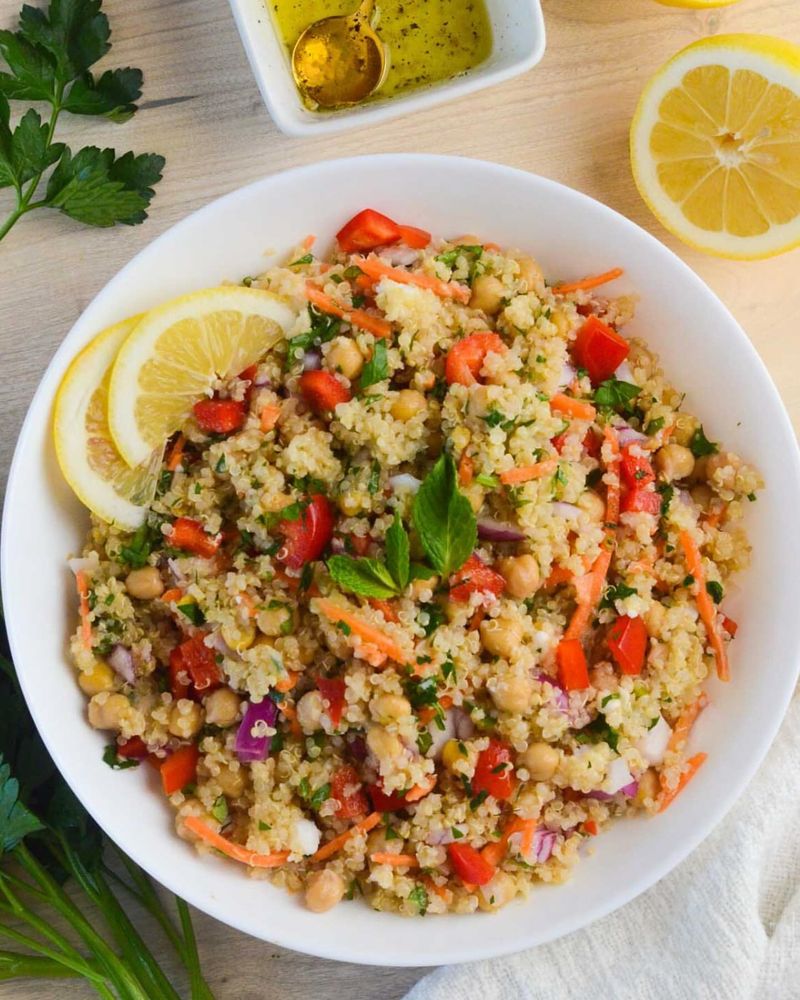 Chickpea Salad with Lemon Dressing