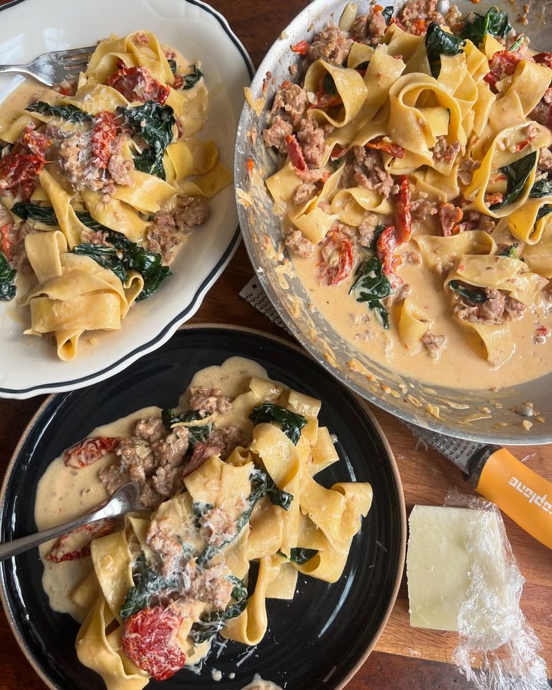 Chorizo and Kale Pasta