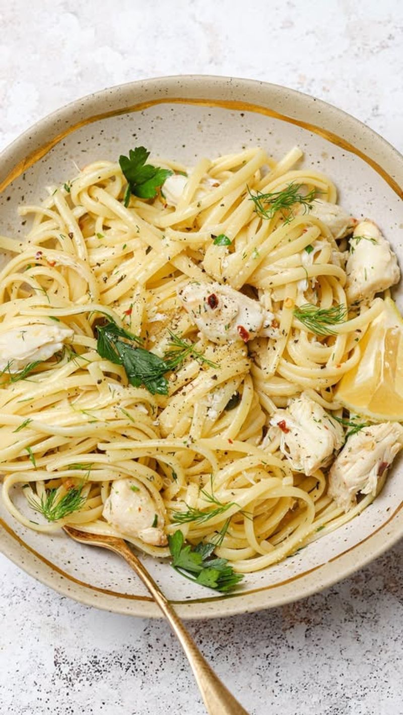 Crab and Lemon Zest Linguine