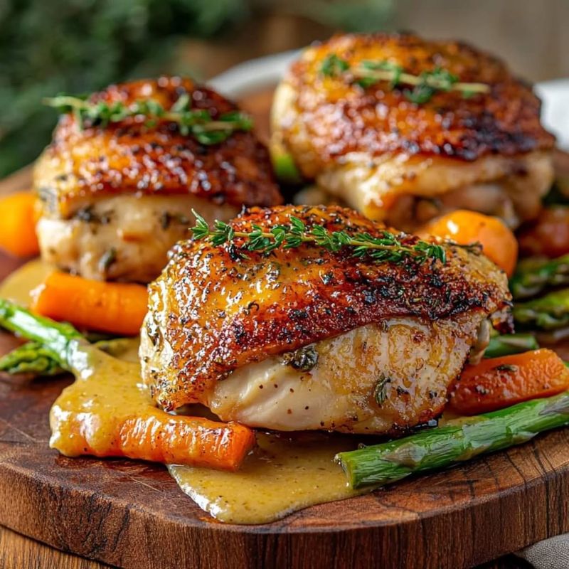 Crispy Herb-Roasted Chicken Thighs