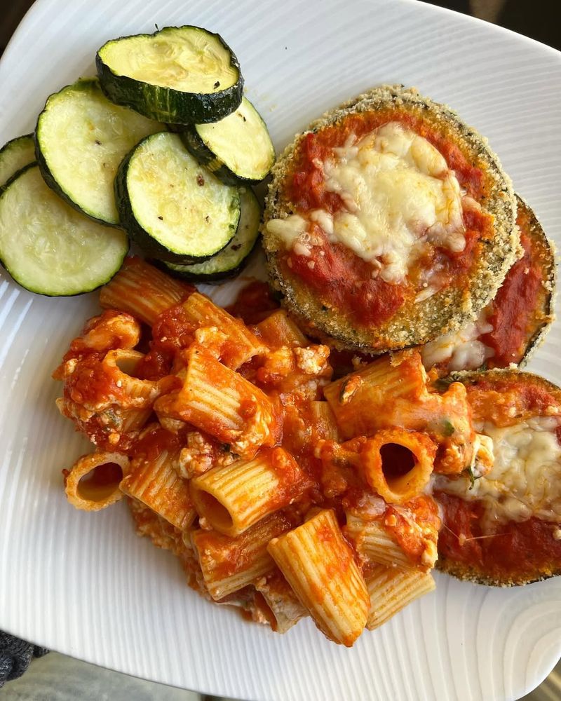 Eggplant Parmesan Pasta
