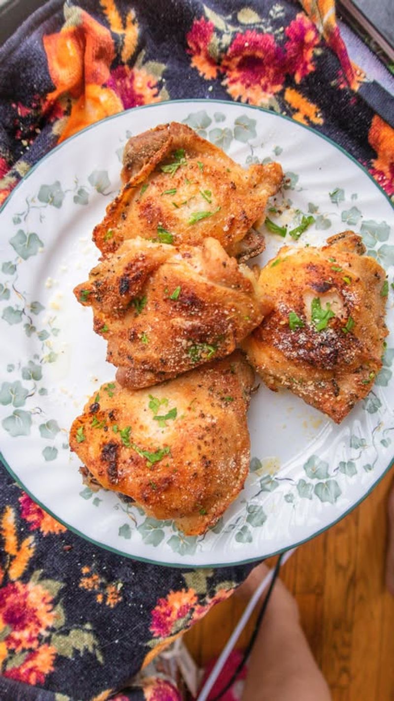 Garlic Parmesan Chicken Thighs