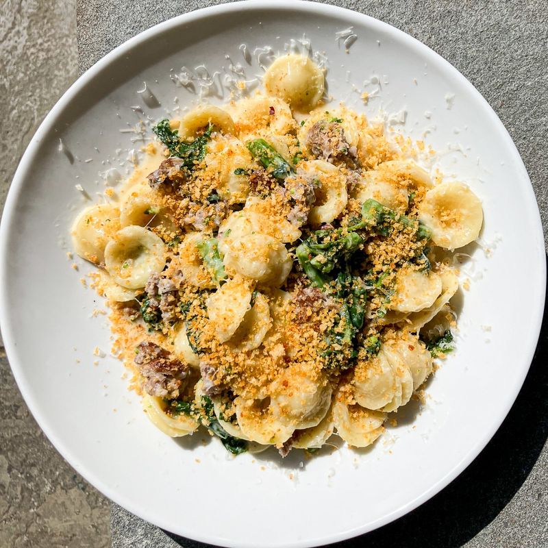 Garlic Parmesan Orecchiette