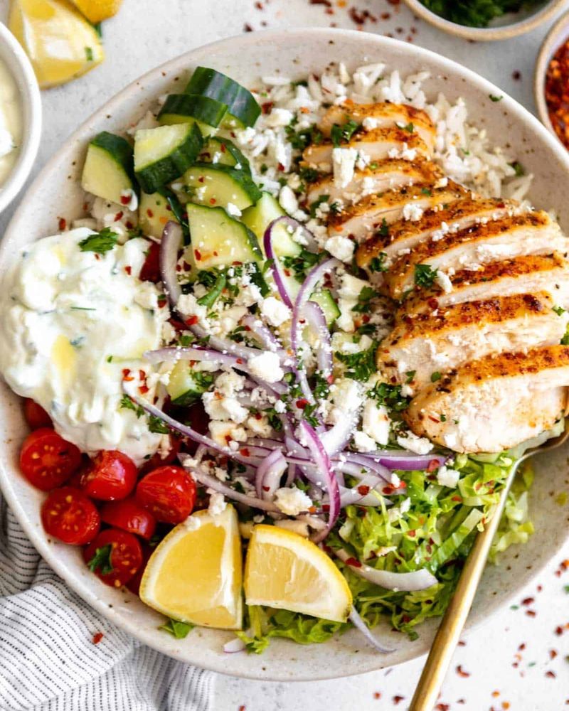 Greek Chicken Bowls