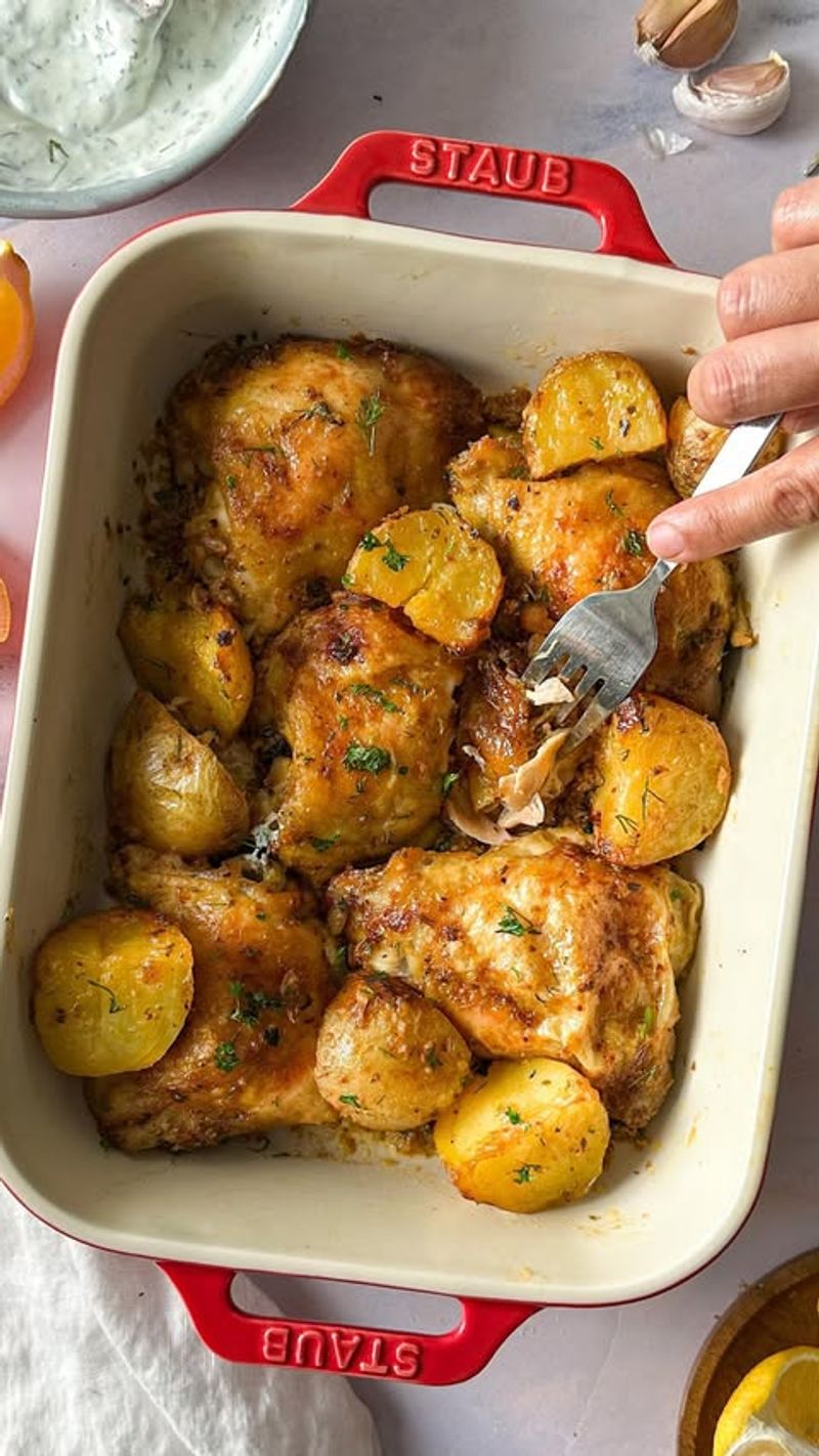 Greek-Style Baked Chicken Thighs