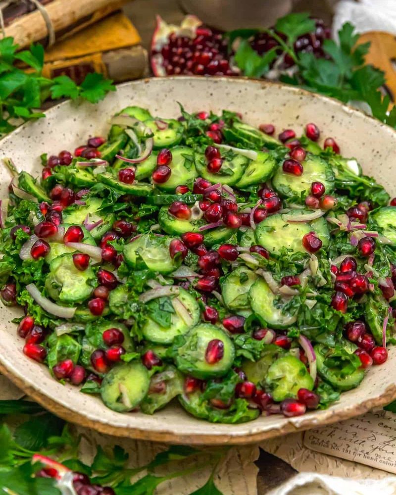 Green Salad with Pomegranate