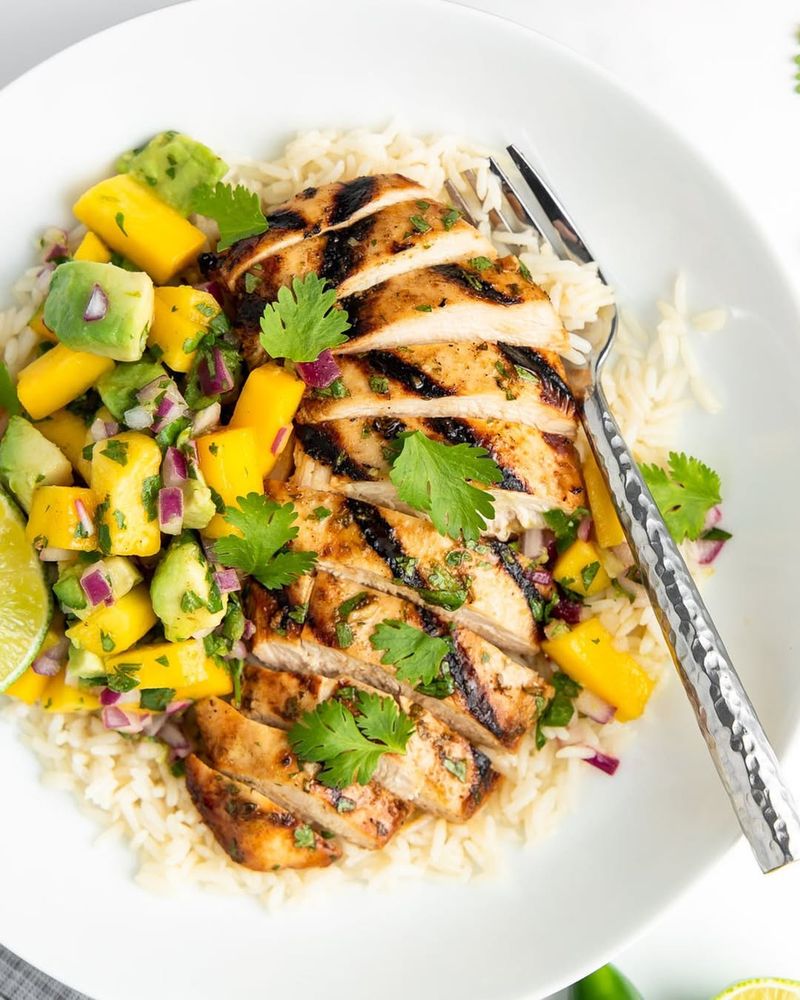 Grilled Chicken with Mango Salsa