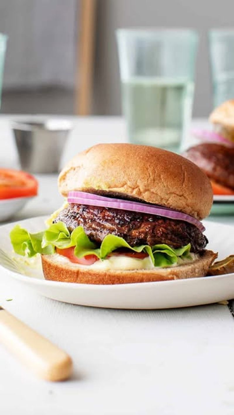 Grilled Portobello Mushroom Burgers