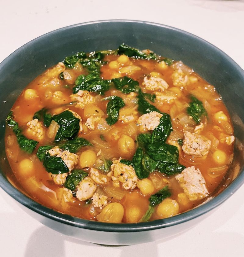 Chickpea and Spinach Stew