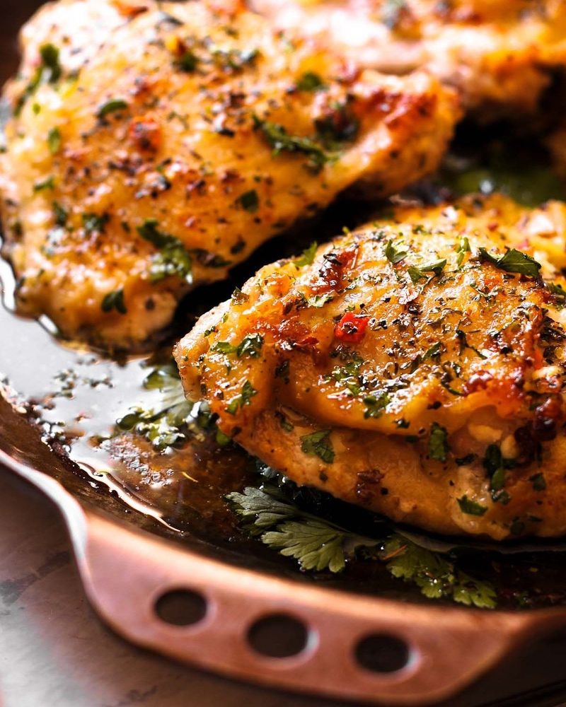 Herb Butter Chicken Thighs