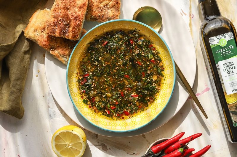 Herb-Infused Olive Oil Dipping