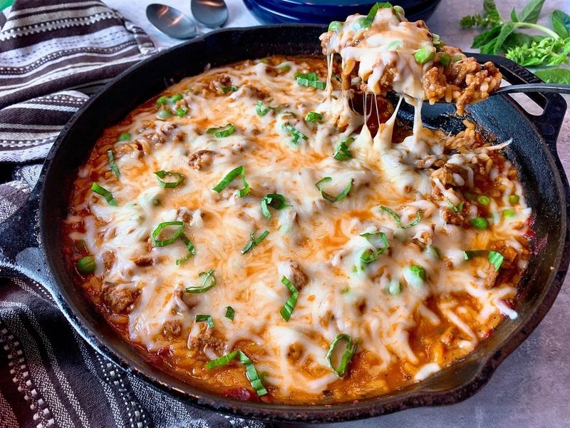 Italian Beef and Rice Casserole